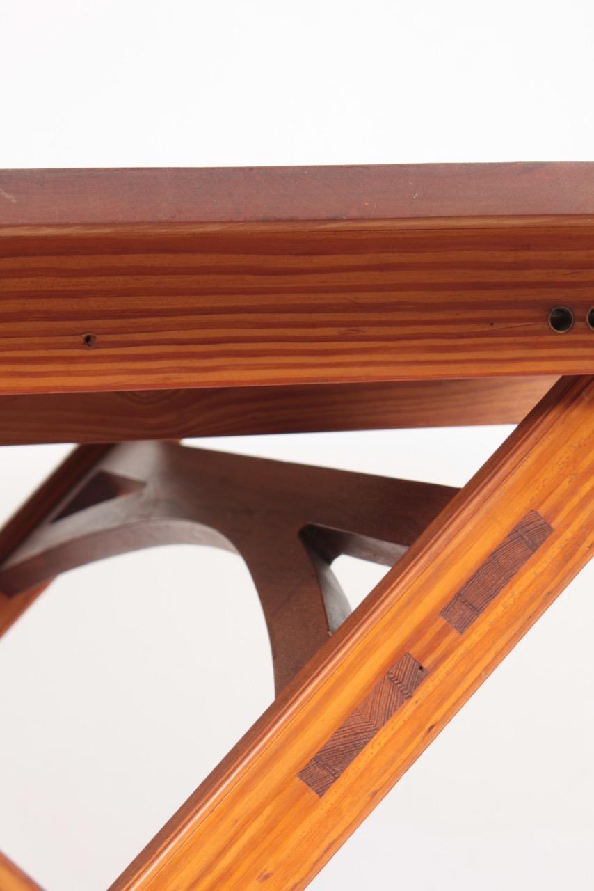 Rare Architect Table in Patinated Pine by Nartin Nyrop for Rud Rasmussen 2