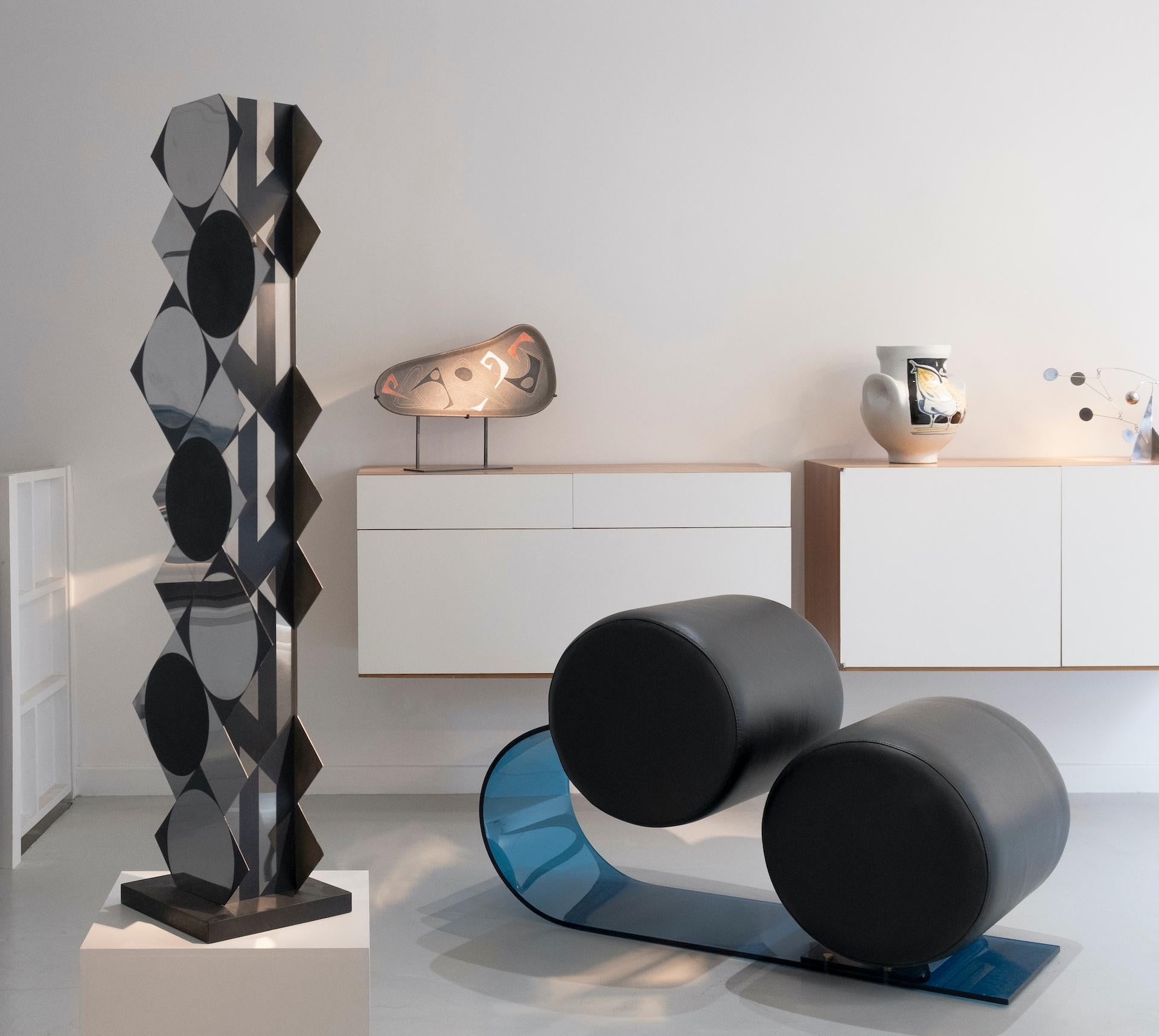 Italian Marzio Cecchi 's Rare Architectural Chair  For Sale