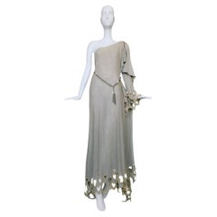 Rare Archival Thierry Mugler Goddess Gown 1979 Eveing Dress