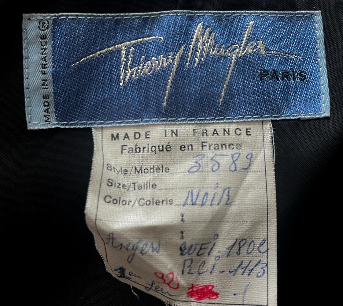 Gray Rare Archival Thierry Mugler SS 1997 Jacket Dramatic Collar For Sale