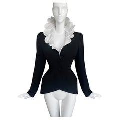 Rare Archival Thierry Mugler SS 1997 Jacket Dramatic Collar