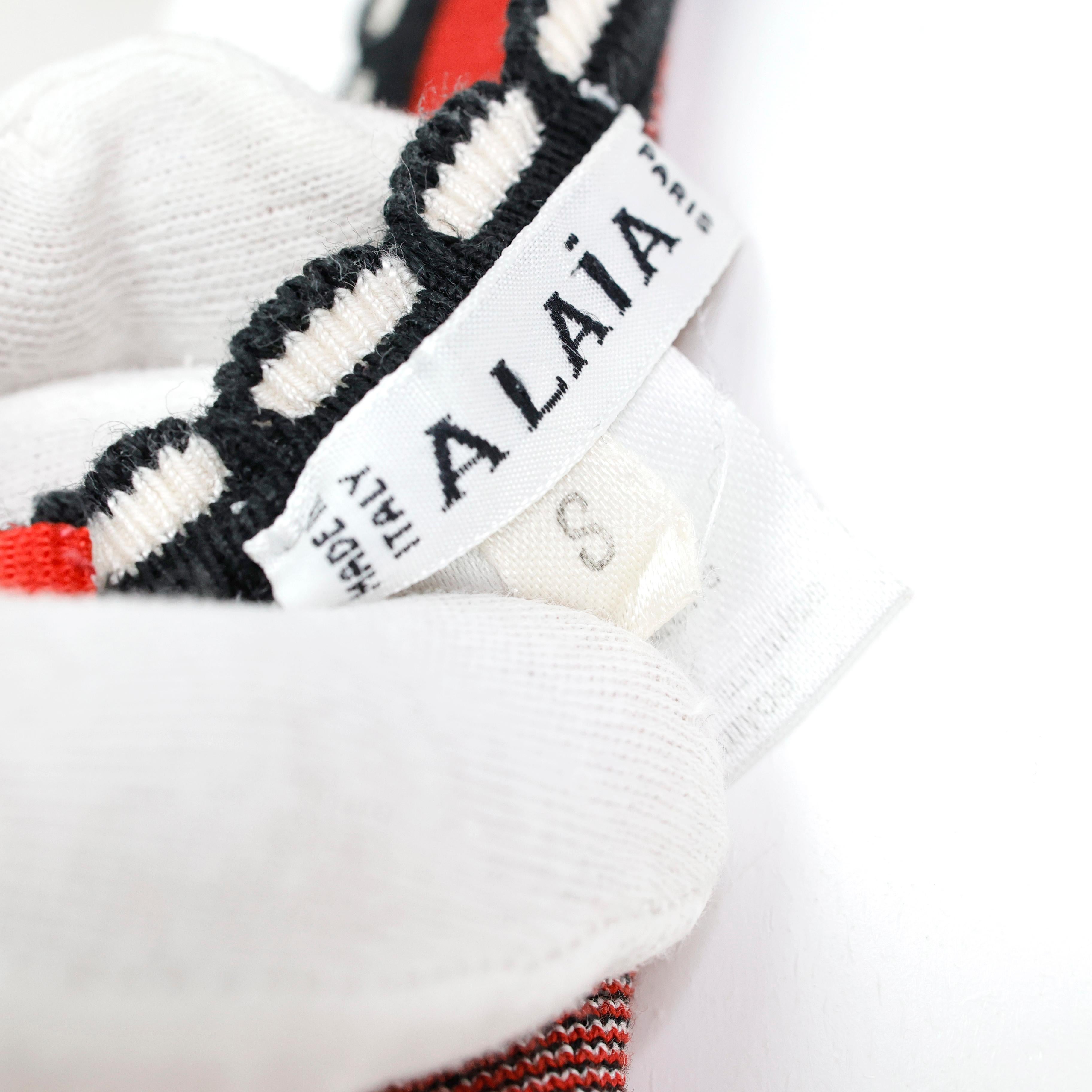Rare Archive Alaïa S/S 1992 “Mon Coeur est à Papa” Knit Bodycon Mini Dress 1