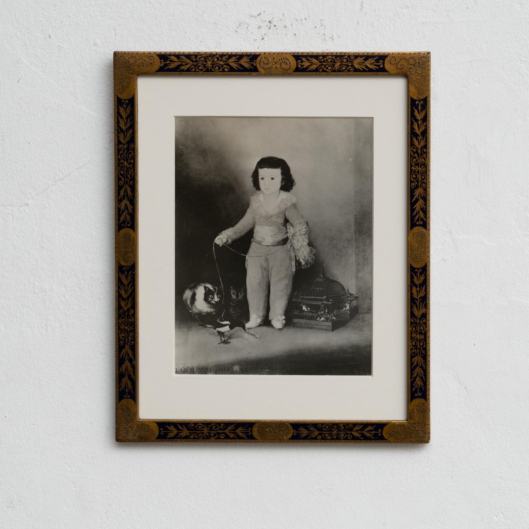 Espagnol Rare photographie d'archive du 