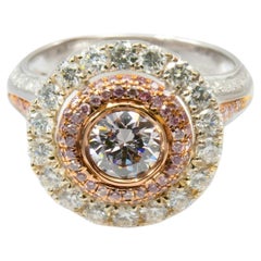 Rare Argyle Australia 2.05ct Natural Pink Diamond Engagement Ring 18K Gold