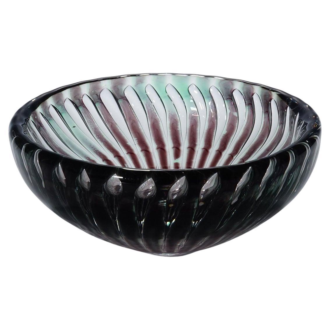 Rare Ariel Bowl by Edvin Oehrstroem for Orrefors, Sweden 1953 For Sale