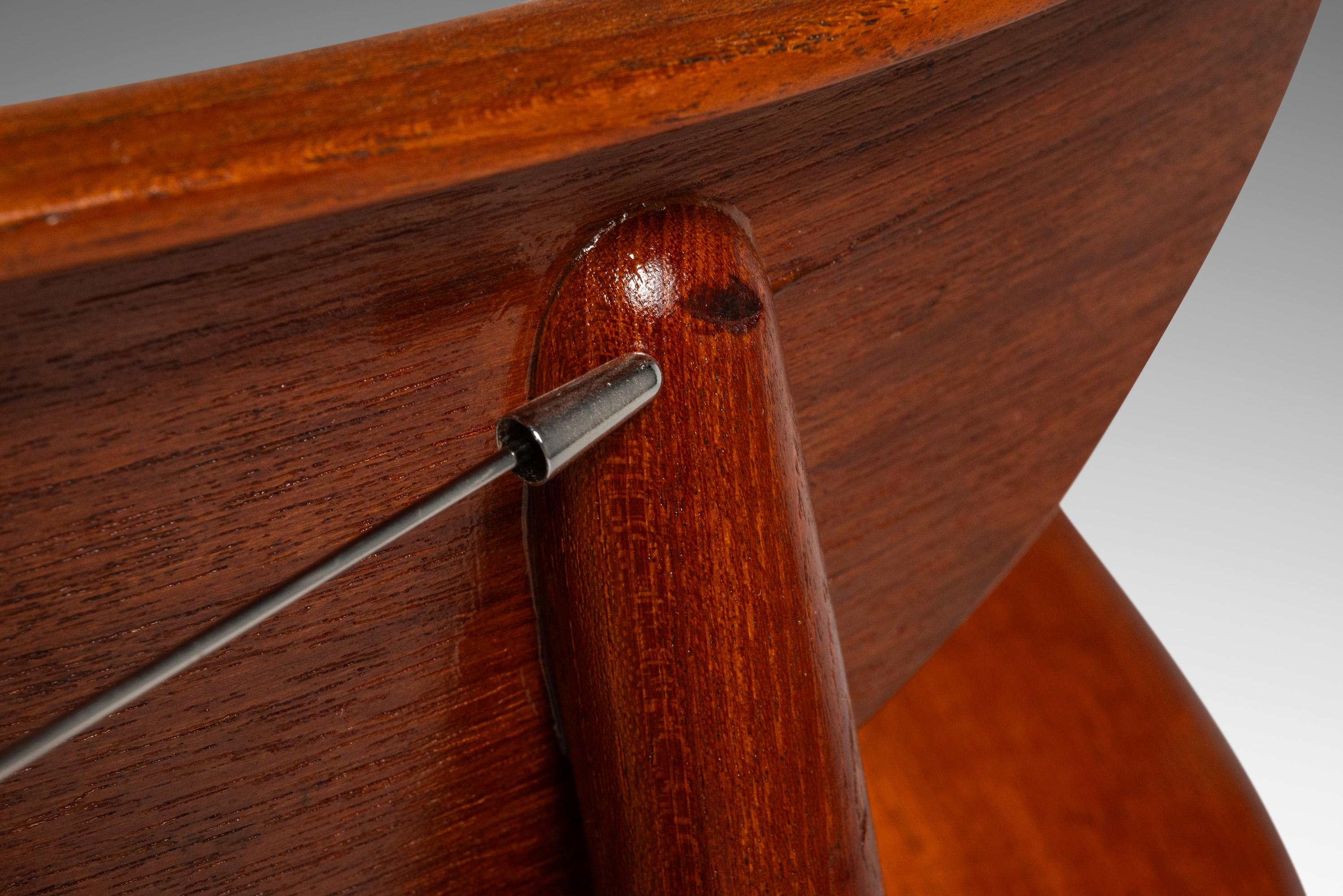 Rara sedia da tavolo e da braccio, Harry Østergaard, Randers Møbelfabrik, Danimarca, anni '60 circa in vendita 7