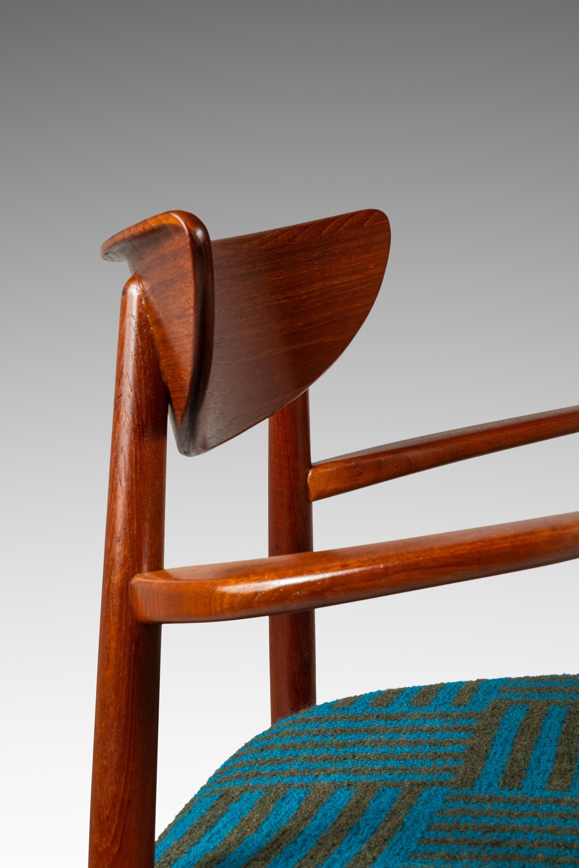 Rara sedia da tavolo e da braccio, Harry Østergaard, Randers Møbelfabrik, Danimarca, anni '60 circa in vendita 8