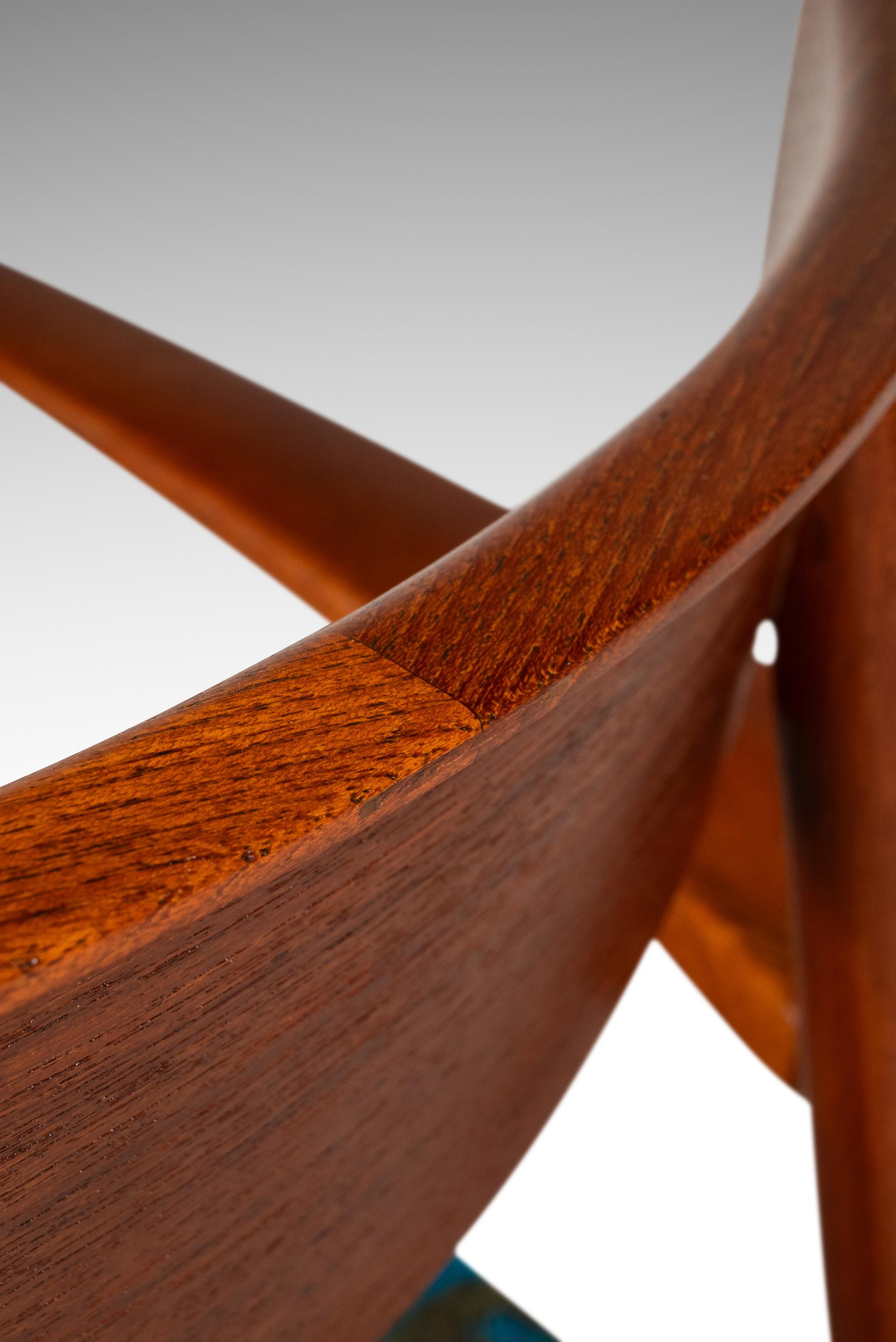 Rara sedia da tavolo e da braccio, Harry Østergaard, Randers Møbelfabrik, Danimarca, anni '60 circa in vendita 10