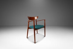 Silla rara de brazo/escritorio, Harry Østergaard, Randers Møbelfabrik, Dinamarca, c. 1960