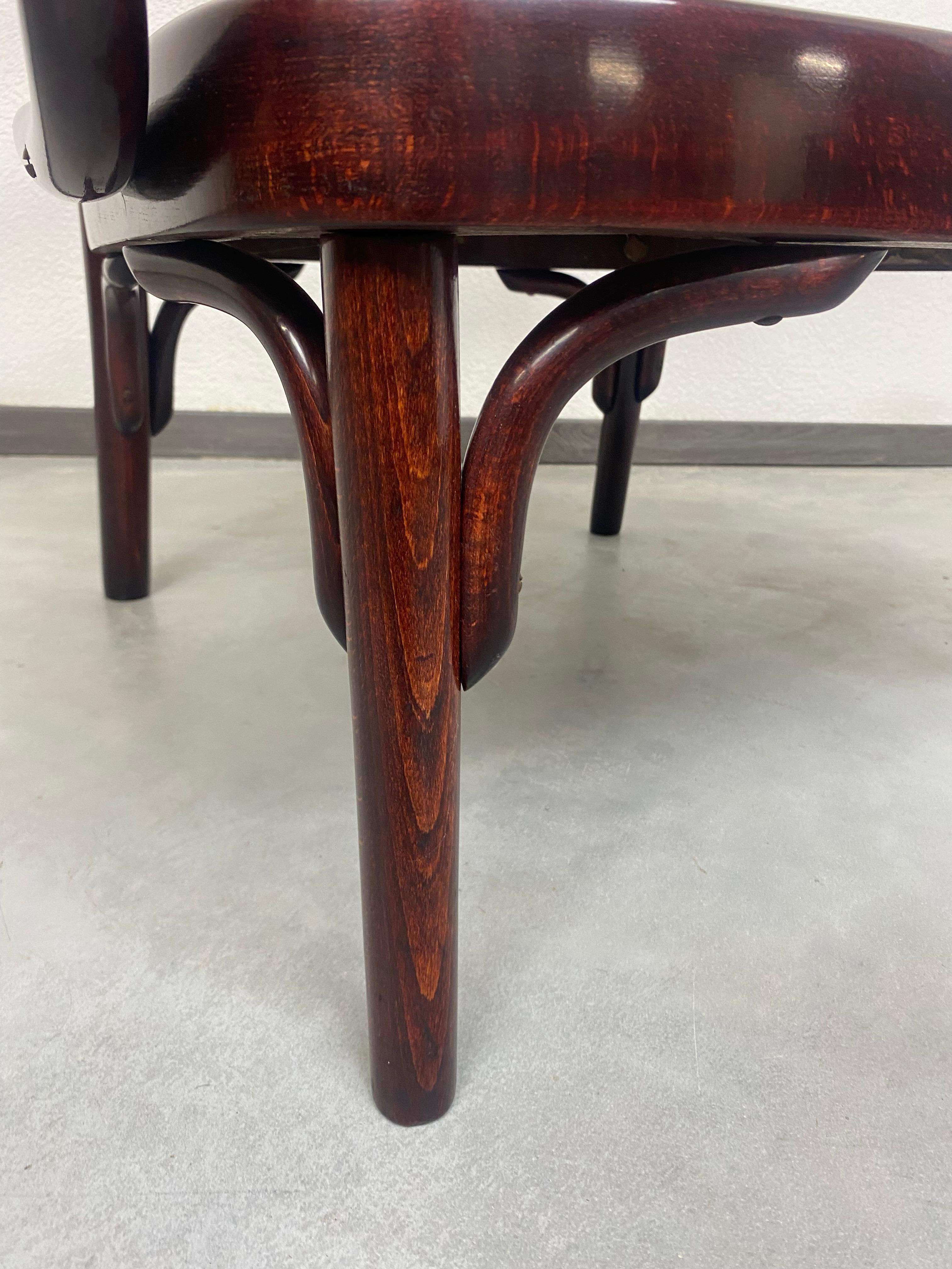 Sillón raro A 403/F de Adolf Schneck para Thonet Madera curvada en venta