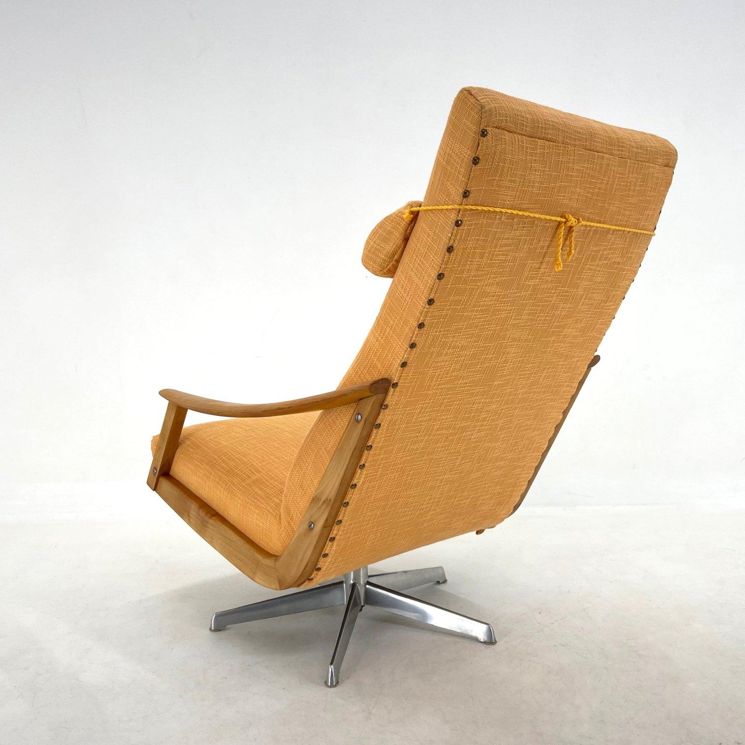 Rare Armchair by Adolf Wrenger, Germany, 1950's In Good Condition For Sale In Praha, CZ