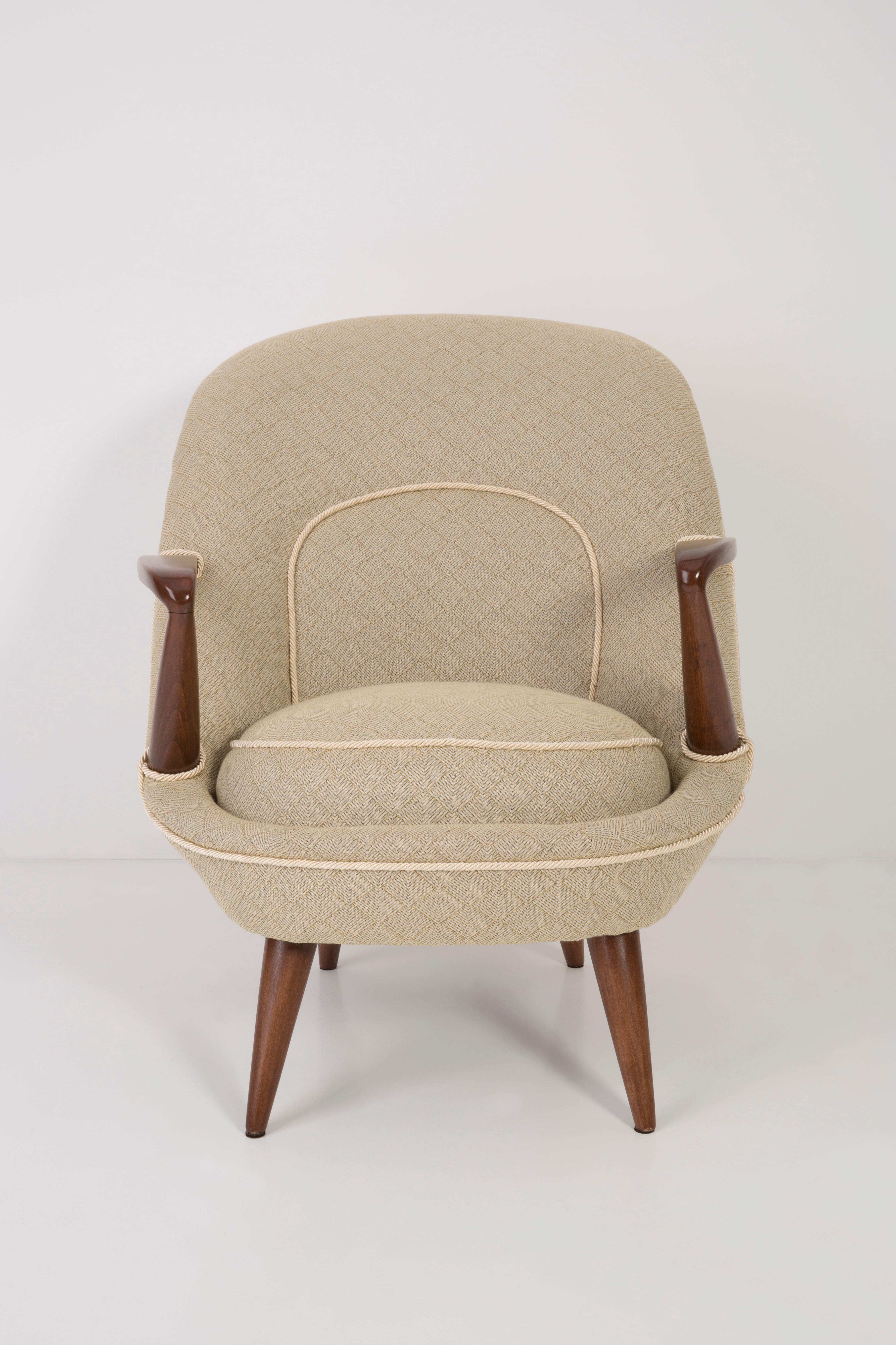 Mid-Century Modern Rare fauteuil de Jedrachowicz Racinowski, type 345, années 1950, Pologne en vente