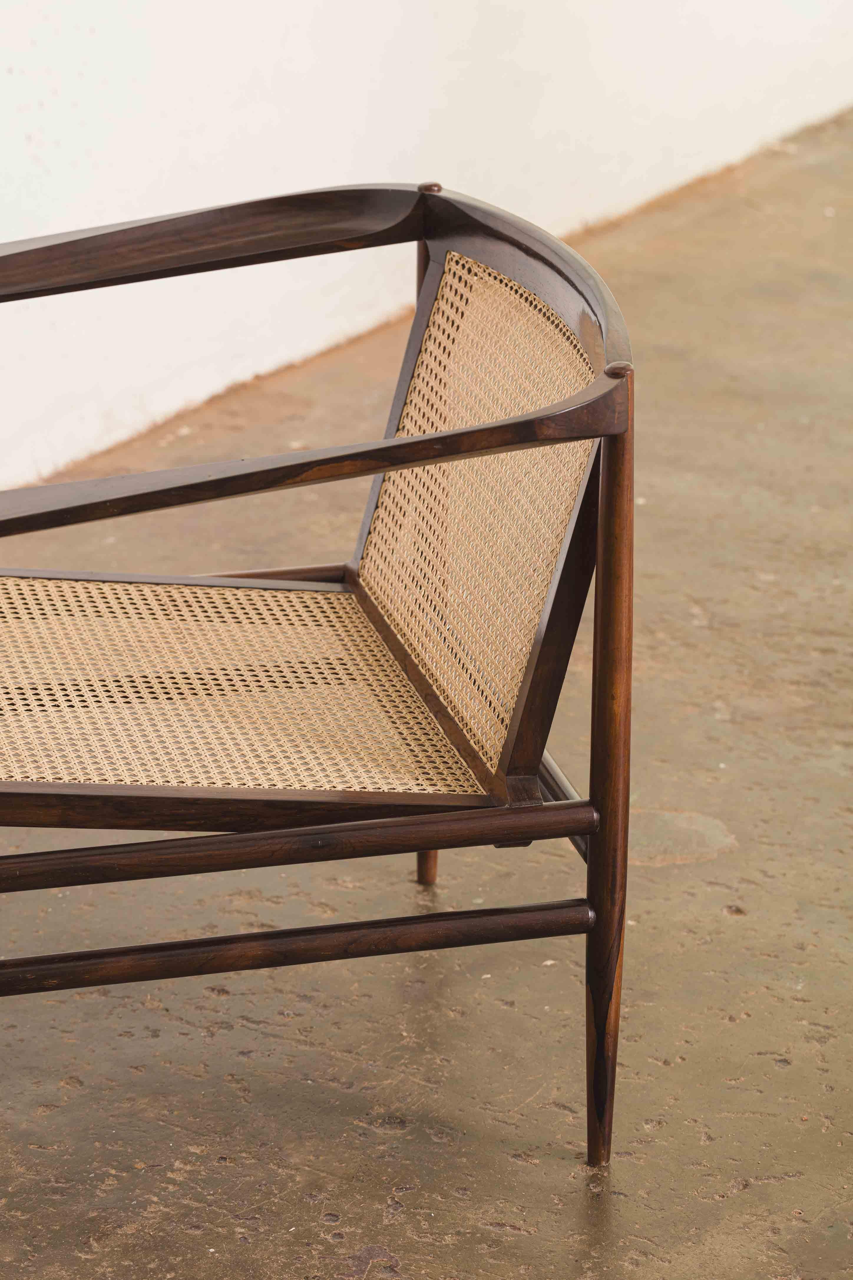 Brazilian Rare armchair by Joaquim Tenreiro For Sale