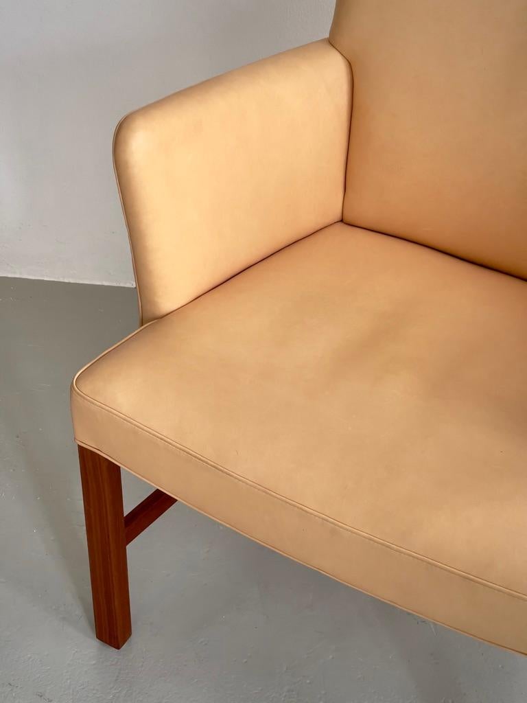 Raro sillón del maestro ebanista Jacob Kjaer Møbelhaandværk Dinamarca 1960 en venta 3