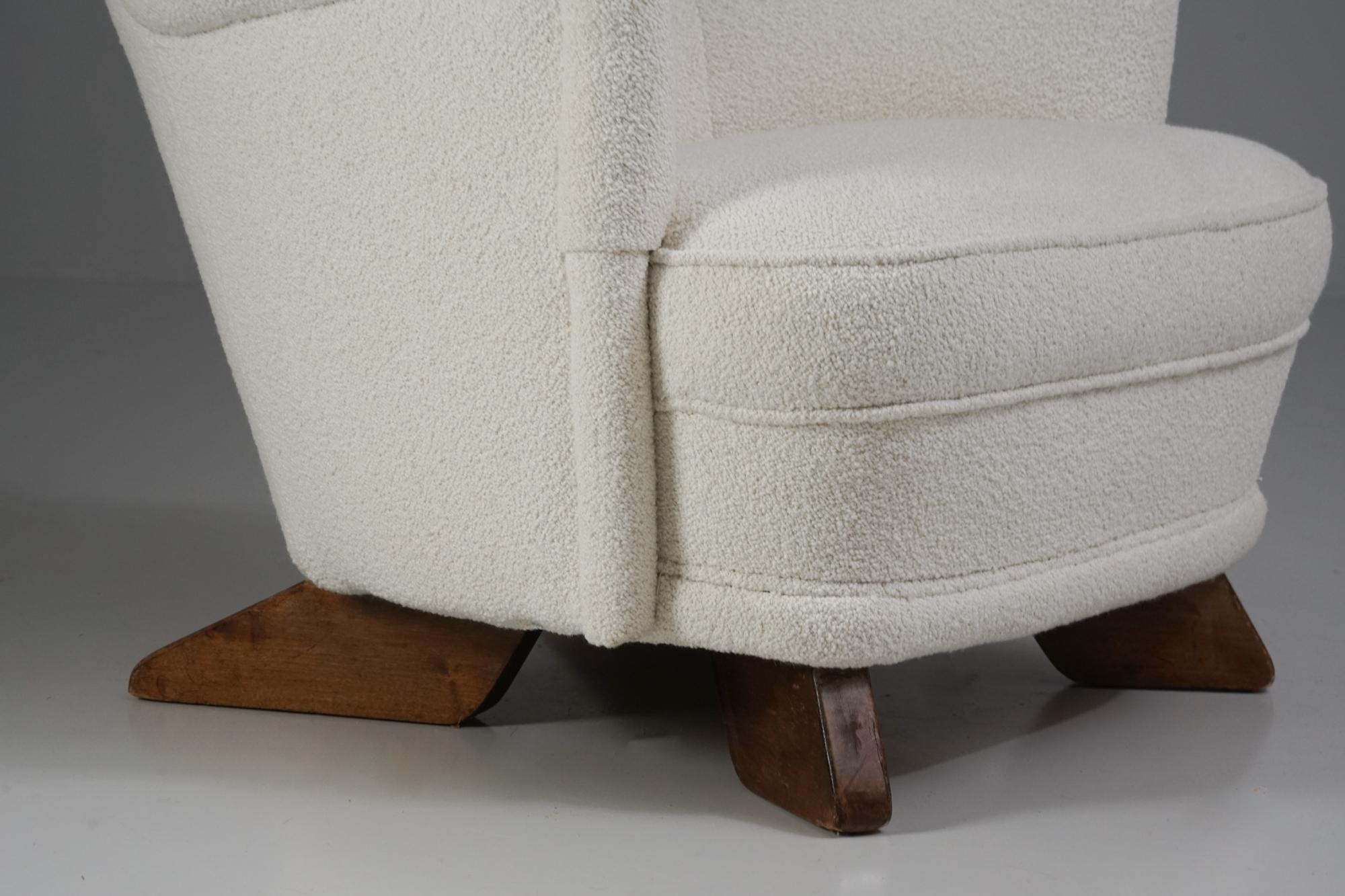 Sillón raro, Carl-Gustaf Hiort af Ornäs, Hiort Tuote Puunveisto, década de 1940 mediados del siglo XX en venta