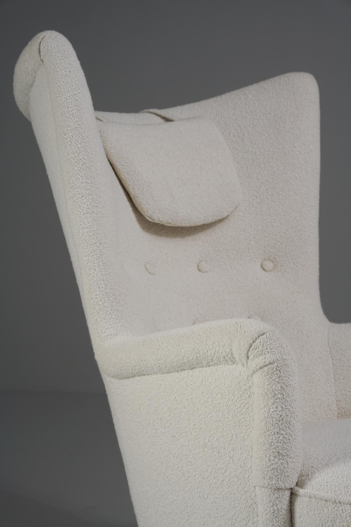 Sillón raro, Carl-Gustaf Hiort af Ornäs, Hiort Tuote Puunveisto, década de 1940 Tela en venta
