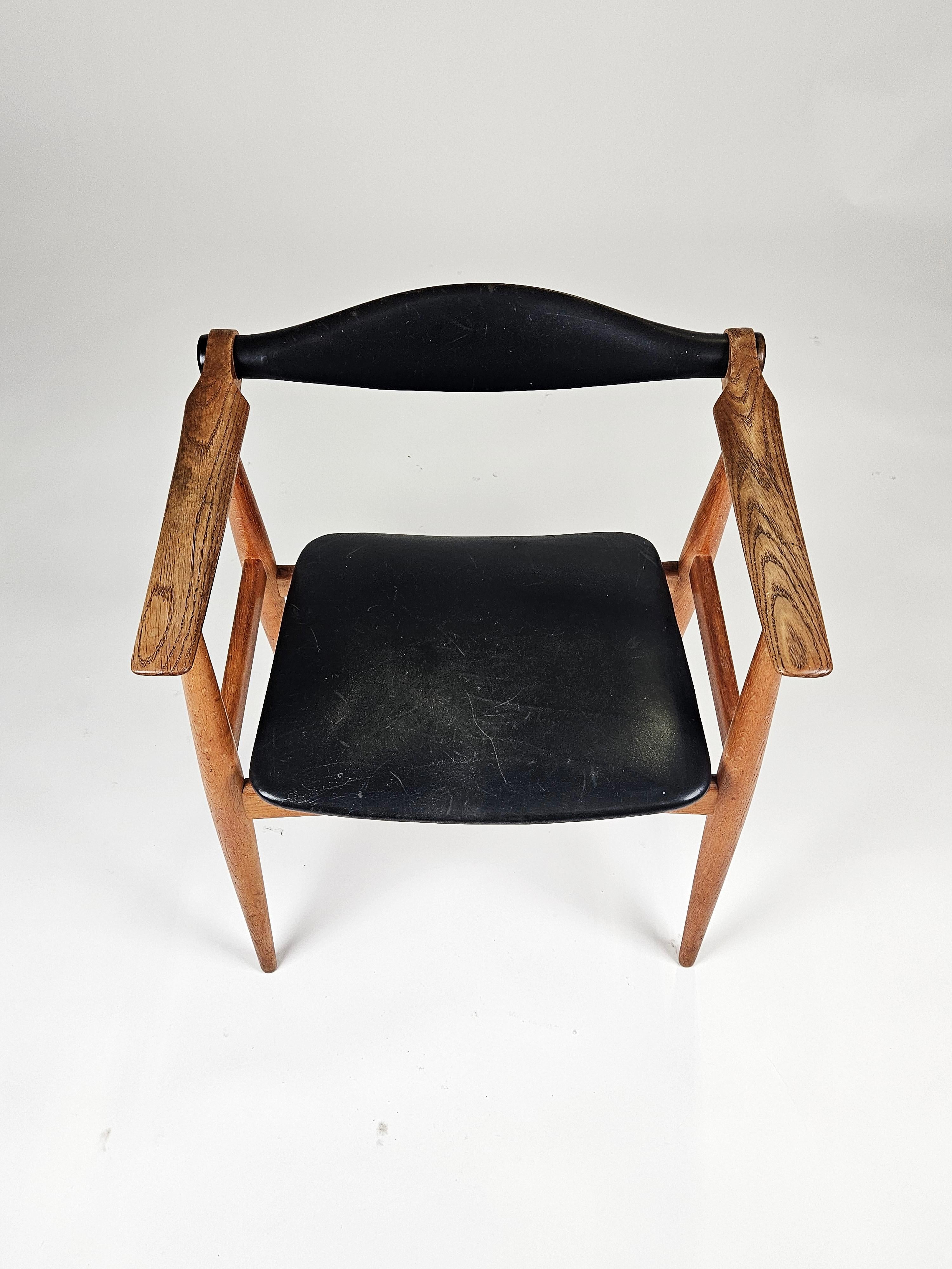 Danois Rare fauteuil 'CH-34' de Hans J. Wegner, Carl Hansen & Son, Danemark, années 1960 en vente