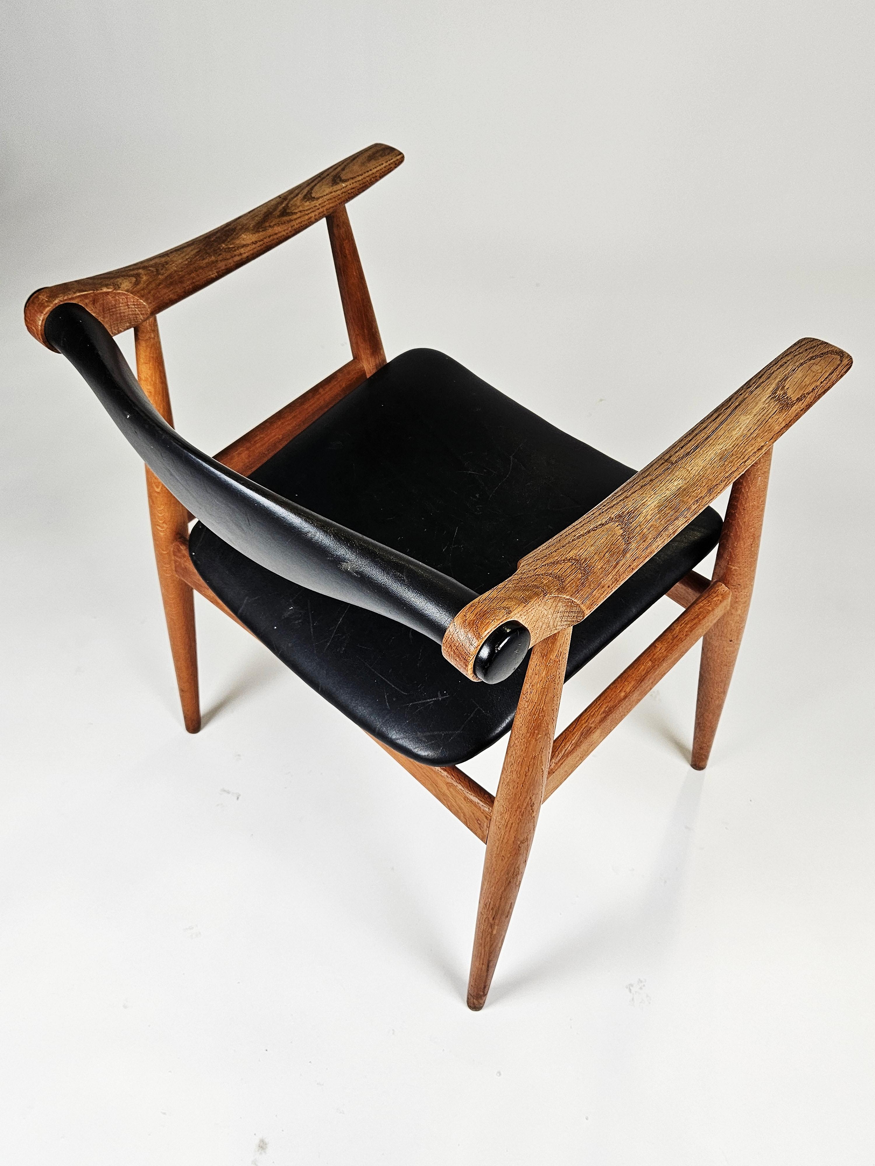 20th Century Rare armchair 'CH-34' by Hans J. Wegner, Carl Hansen & Son, Denmark, 1960s For Sale