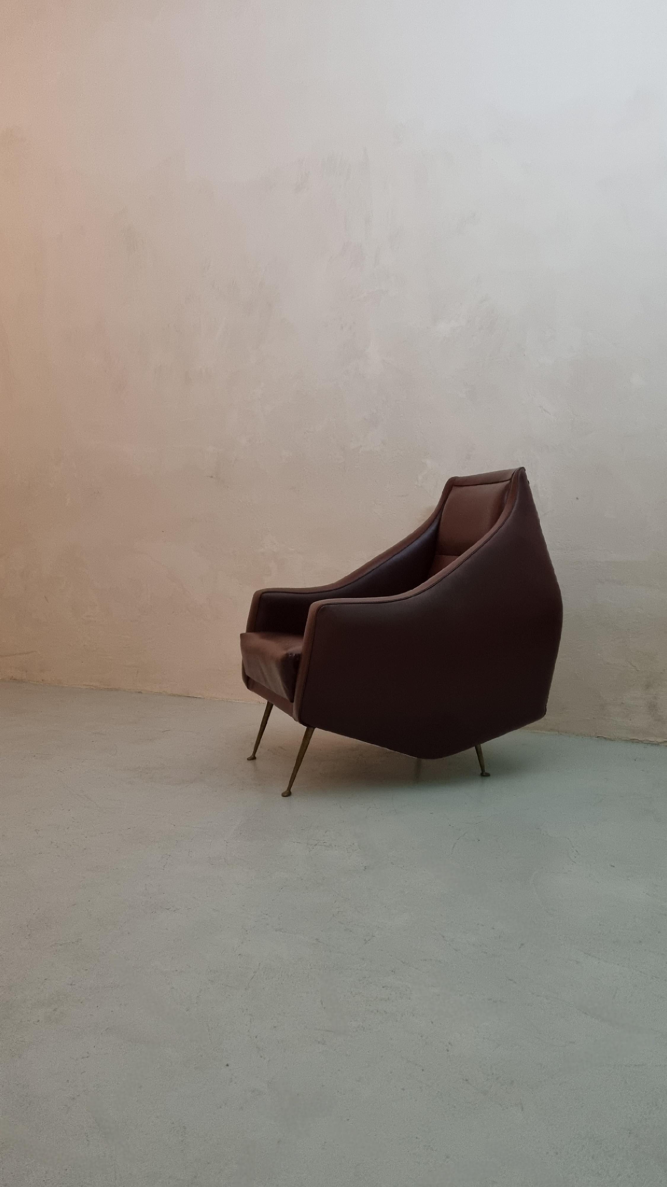 Italian Rare fauteuil conçu par Guglielmo Veronesi pour Lenzi 1954 en vente