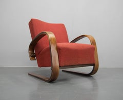 Rare Armchair in Alvar Aalto Style by Navratil, 1930s, Labeled