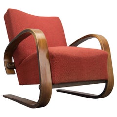 Rare Armchair in Alvar Alto Style by Navratil, 1930s, Labeled