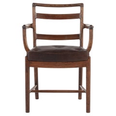 Rare armchair in solid rosewood
