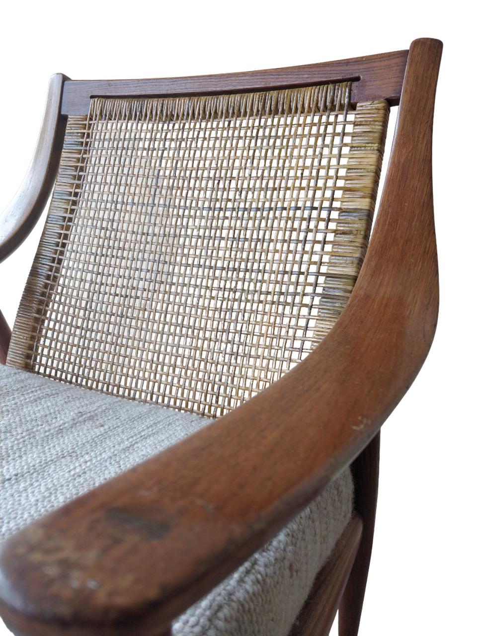 Milieu du XXe siècle Rare fauteuil Mod. 147 Peter Hvidt & Orla Molgaard-Nielsen pour France & Søn en vente