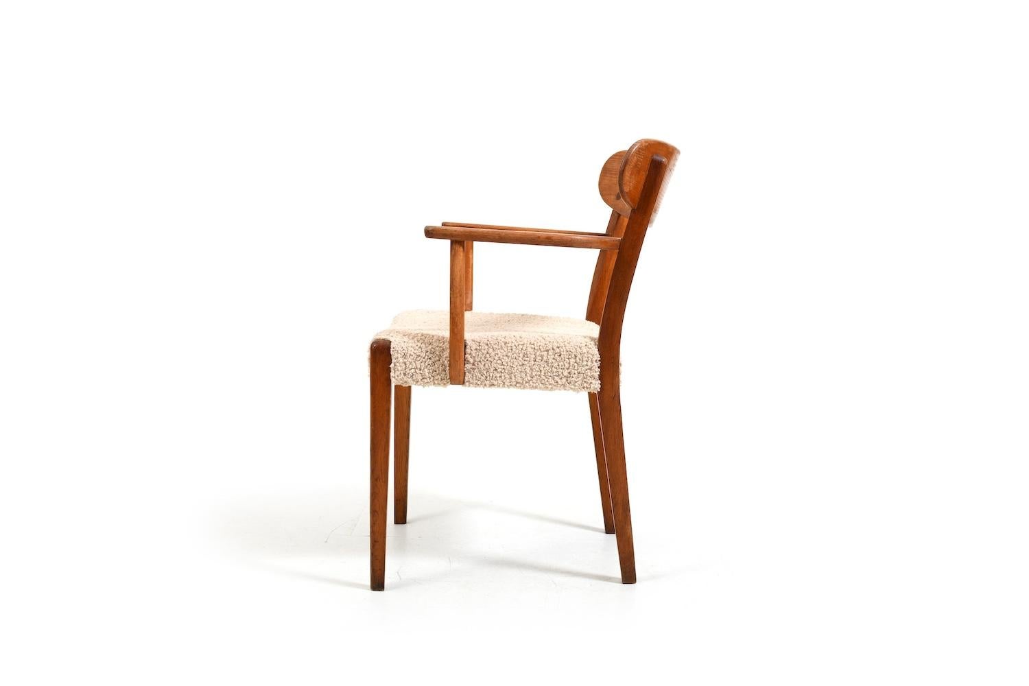 Sillón raro, Modelo C.521 de Hans Wegner 1941 Escandinavo moderno en venta