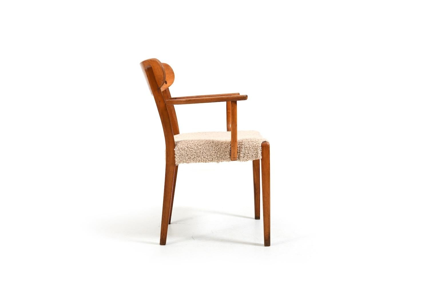 Sillón raro, Modelo C.521 de Hans Wegner 1941 siglo XX en venta