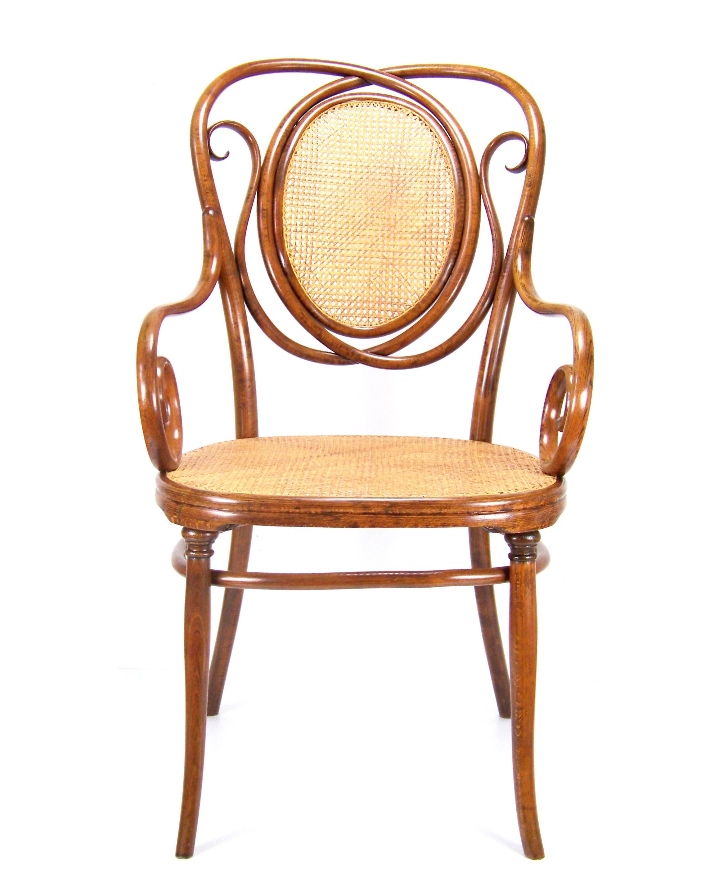 Seltener Sessel Thonet Nr. 22, ca. 1887-1910 (Art nouveau) im Angebot