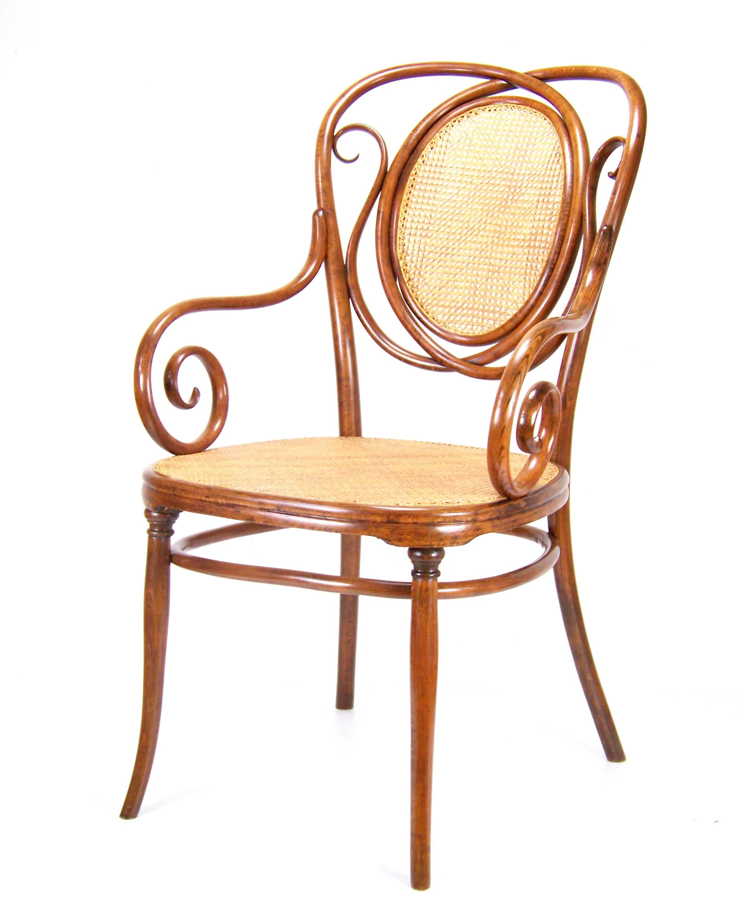 Art nouveau Rare fauteuil Thonet Nr. 22, vers 1887-1910 en vente