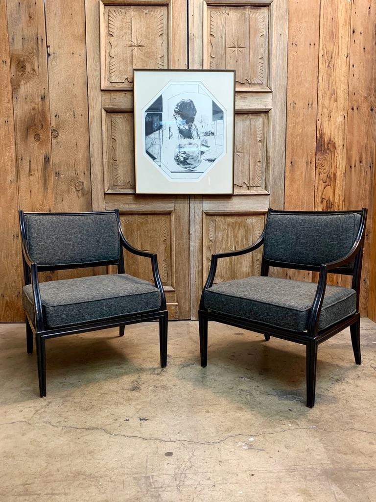 Rare Armchairs by Edward Wormley for Dunbar In Good Condition In Denton, TX
