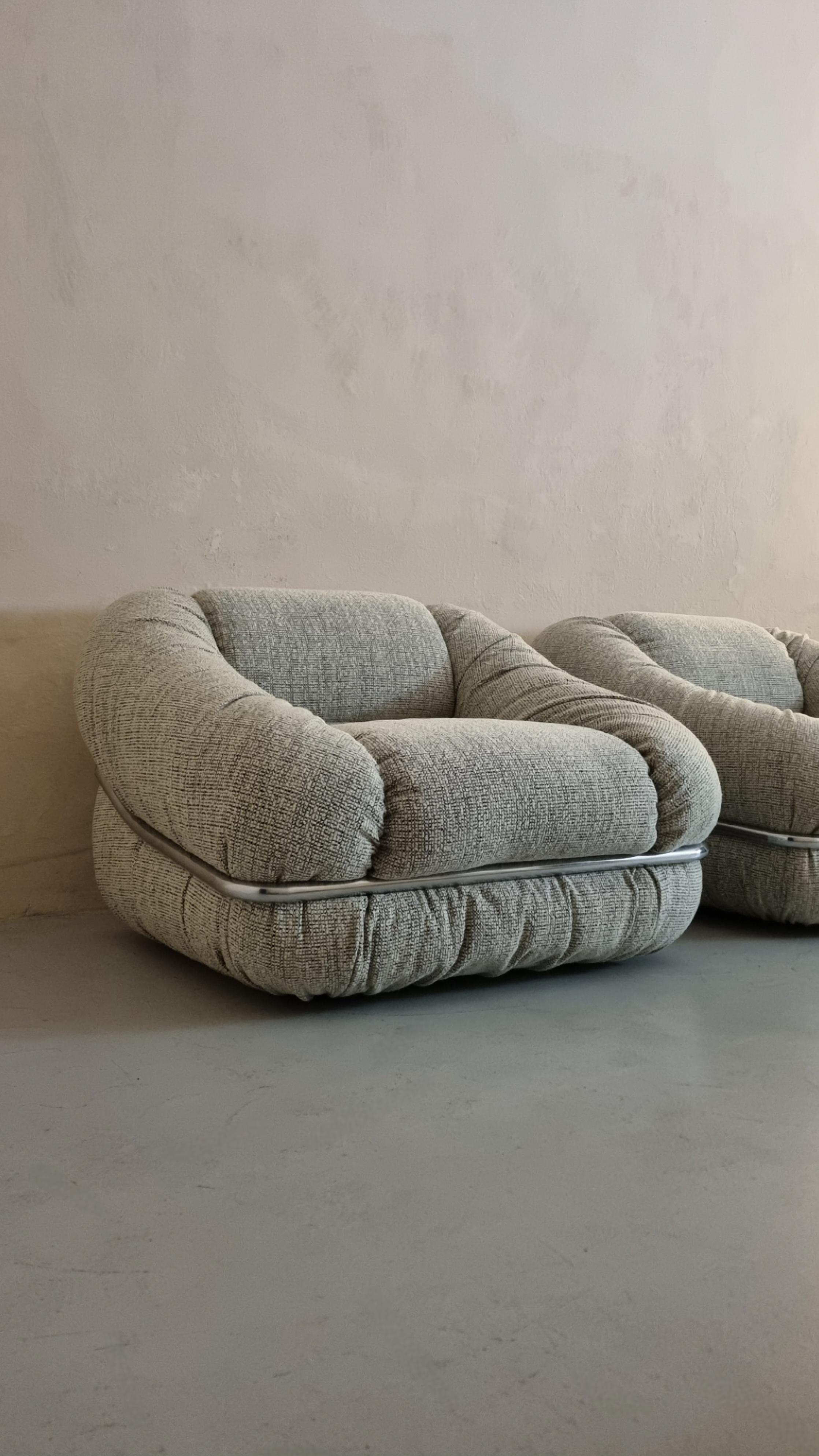 Fauteuils rares de fabrication italienne, 1970 Excellent état - En vente à Arezzo, Italy