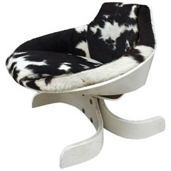 Rare Armchairs Sculptor Design Joe Colombo, 1963, Italy