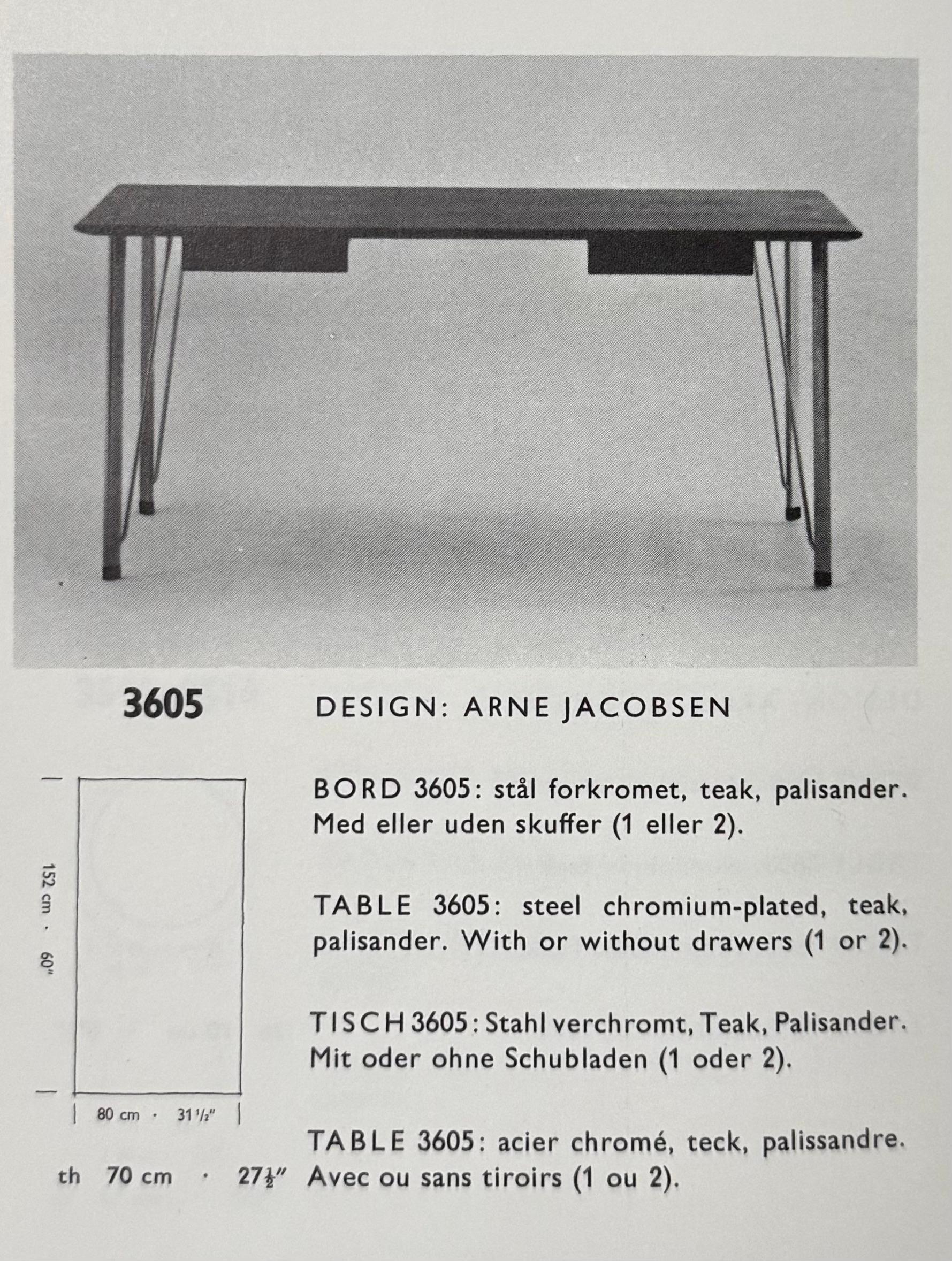 Rara scrivania Arne Jacobsen in vendita 2