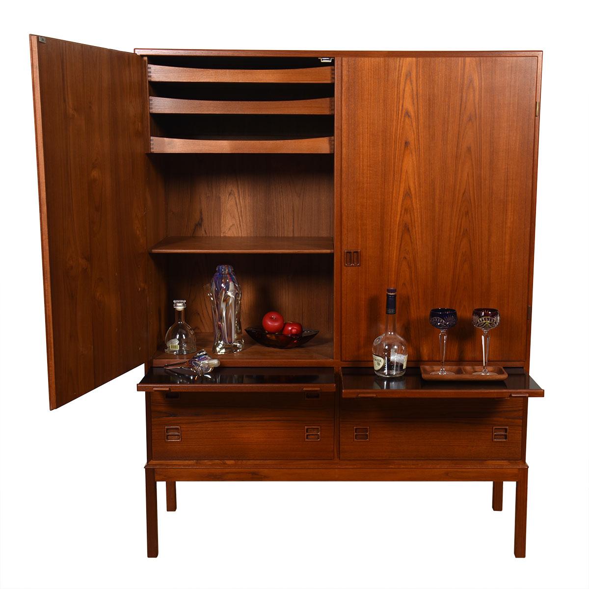 Rare Arne Vodder Armoire / Bar Cabinet in Danish Modern Teak For Sale 2