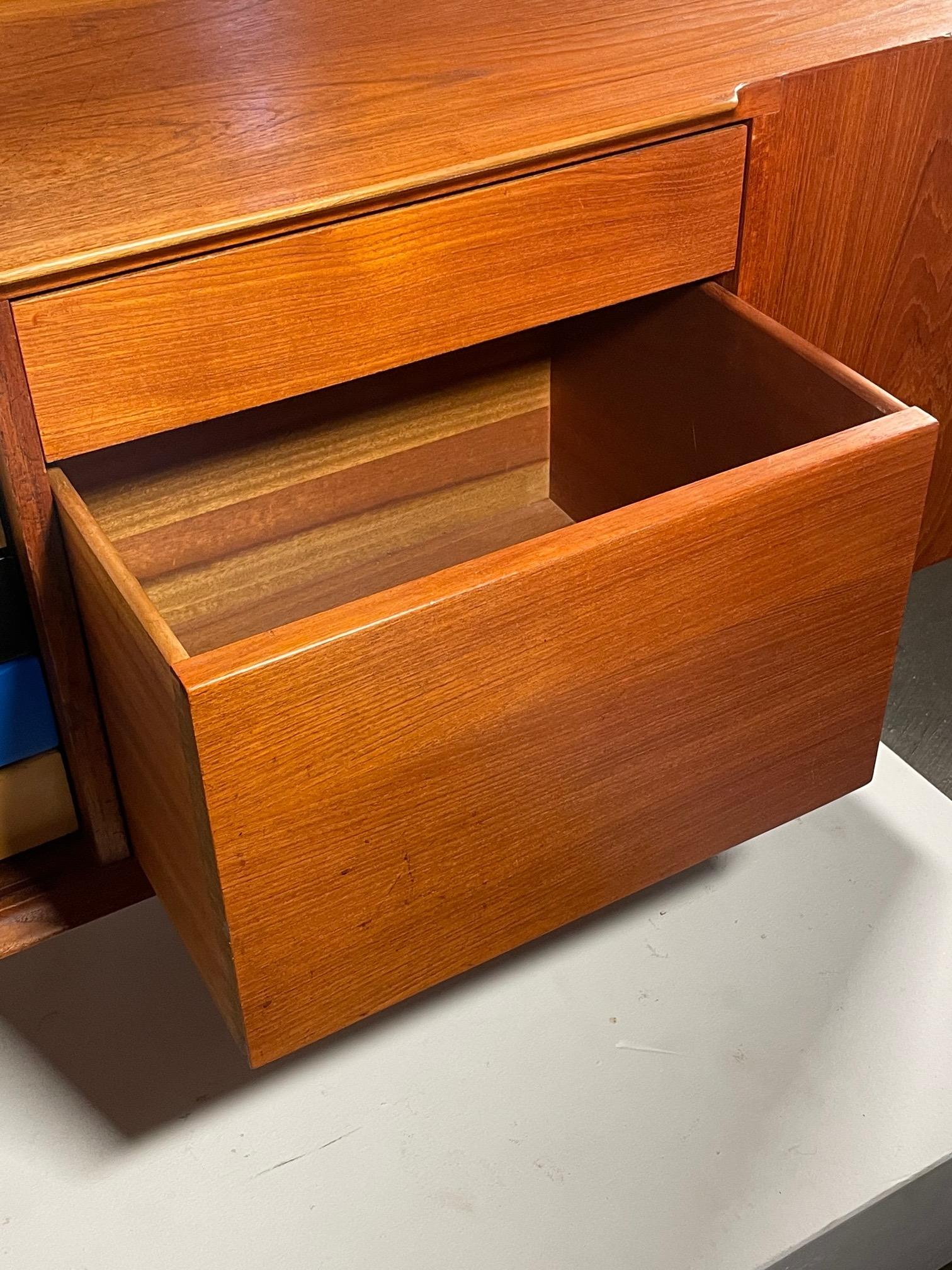 Rare Arne Vodder Danish Teak Credenza For Sale 11