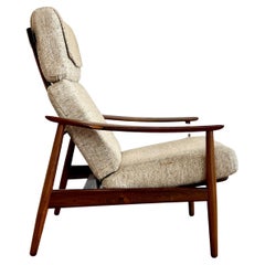 Vintage Rare Arne Vodder Rosewood FD164 Adjustable Lounge Chair c1960s