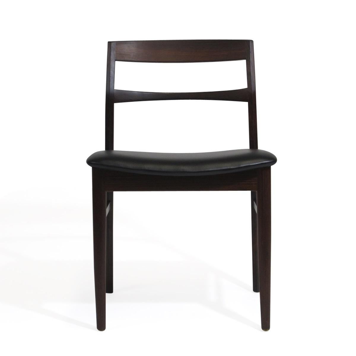 Rare Arne Vodder Solid Rosewood Dining Chairs, Set of 8 2