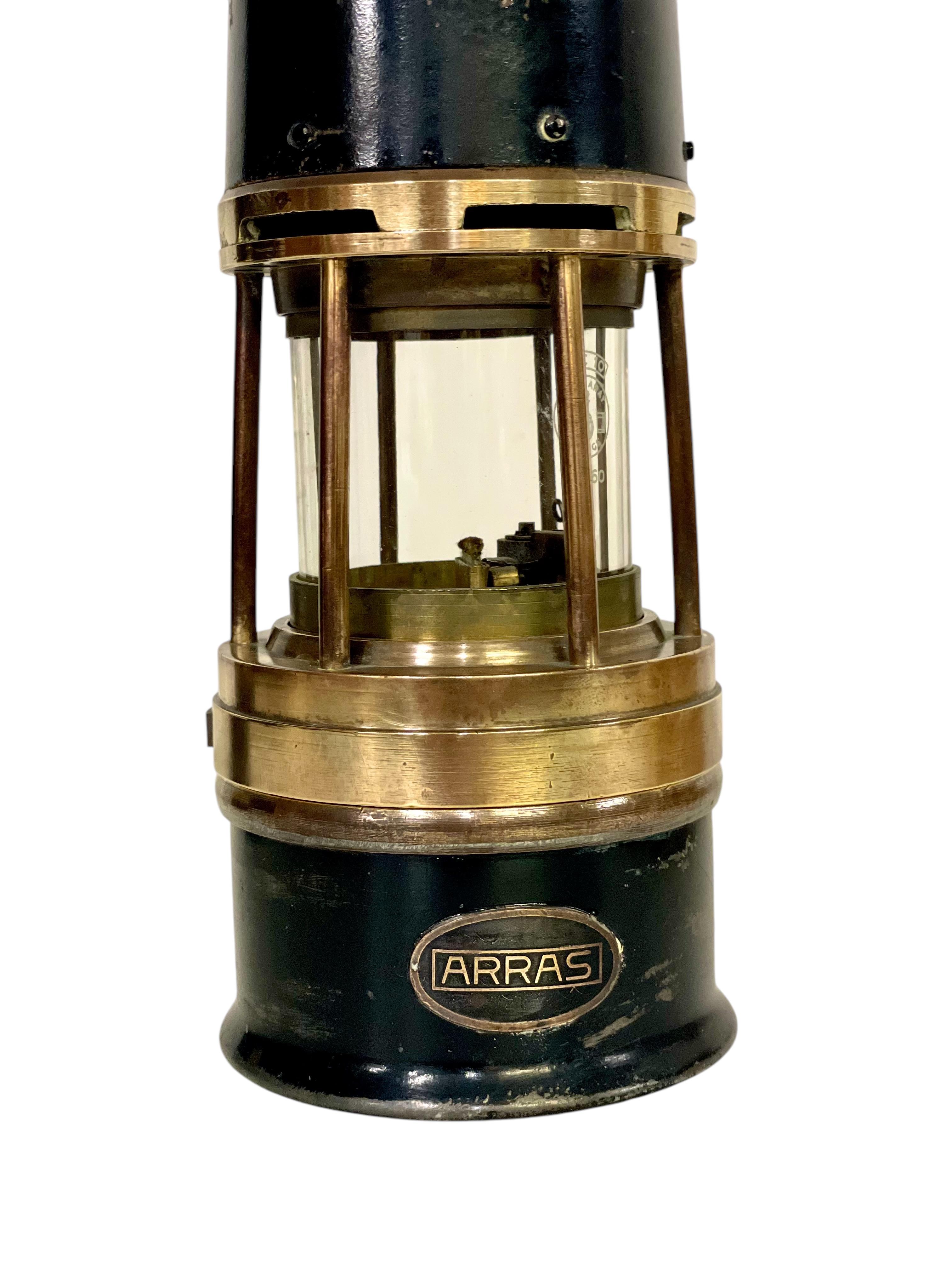 Seltene ARRAS Minerlampen mit Baccarat-Kristall, frühes 20. Jahrhundert im Angebot 8