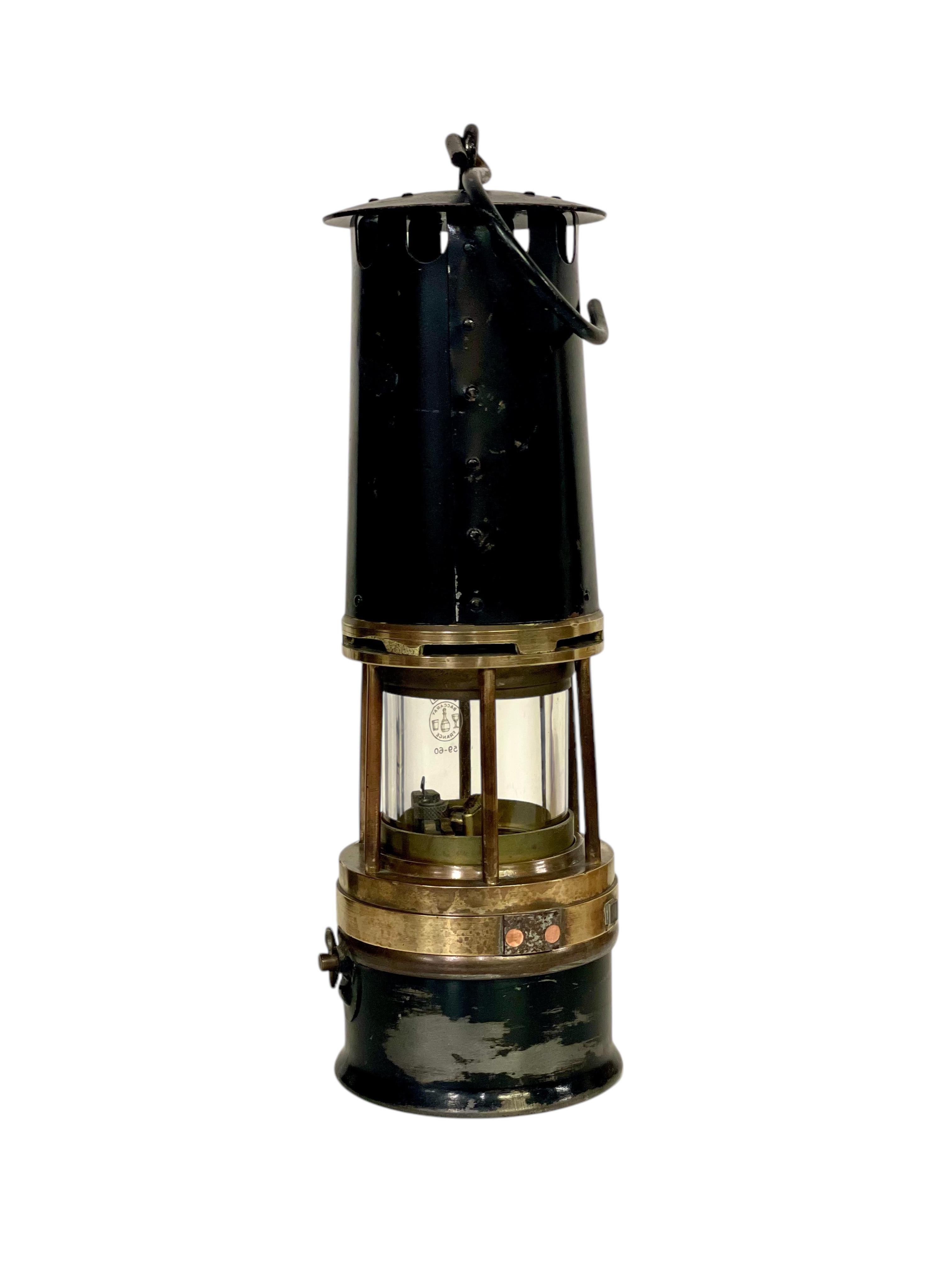 Seltene ARRAS Minerlampen mit Baccarat-Kristall, frühes 20. Jahrhundert im Angebot 11