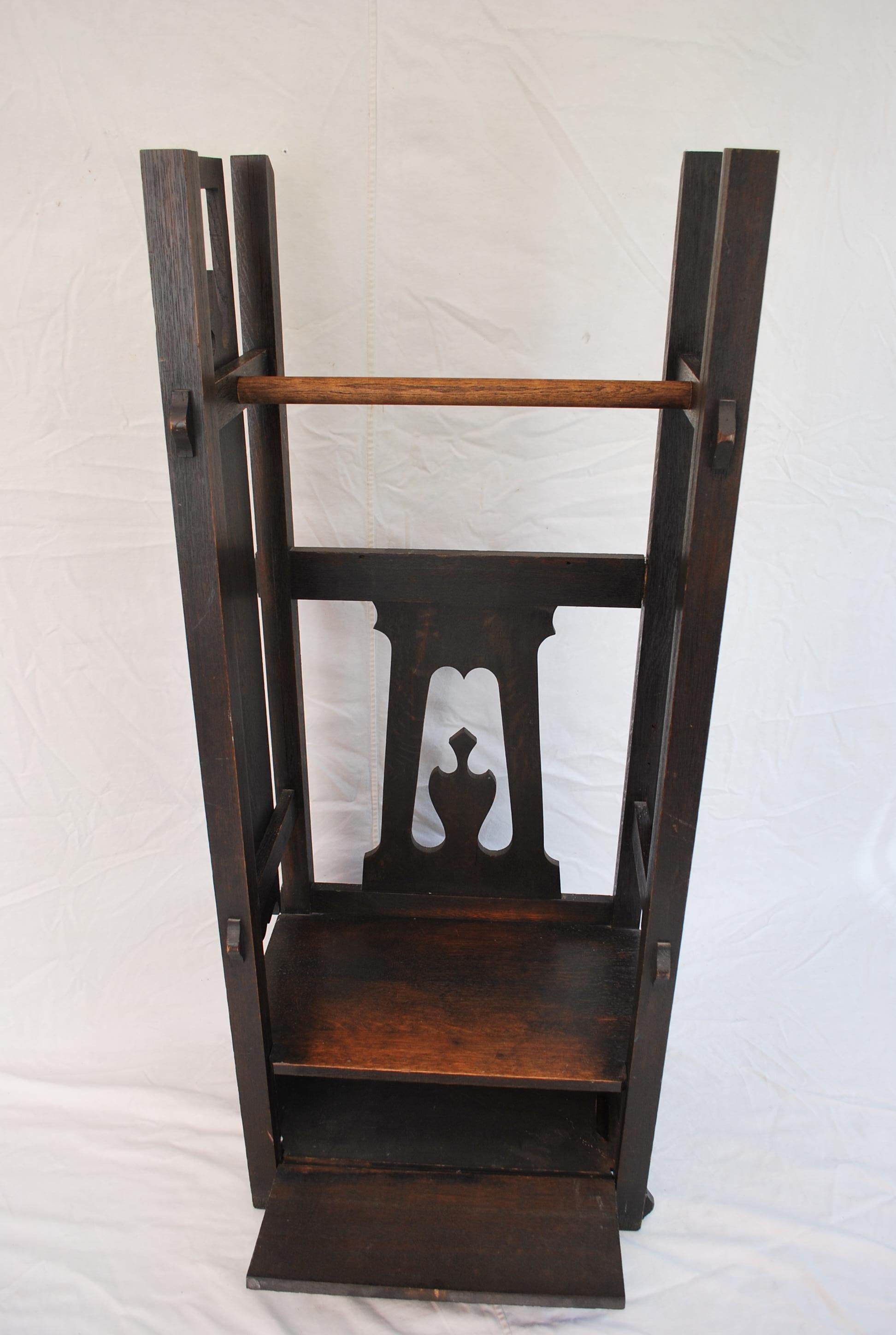 American Rare Art and Craft coat rack For Sale