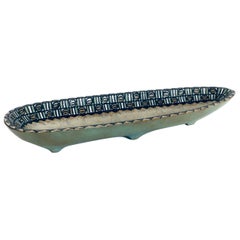 RARE Art Ceramic Dish Attributed to Perignem Amphora Studios, Belgium 1960's