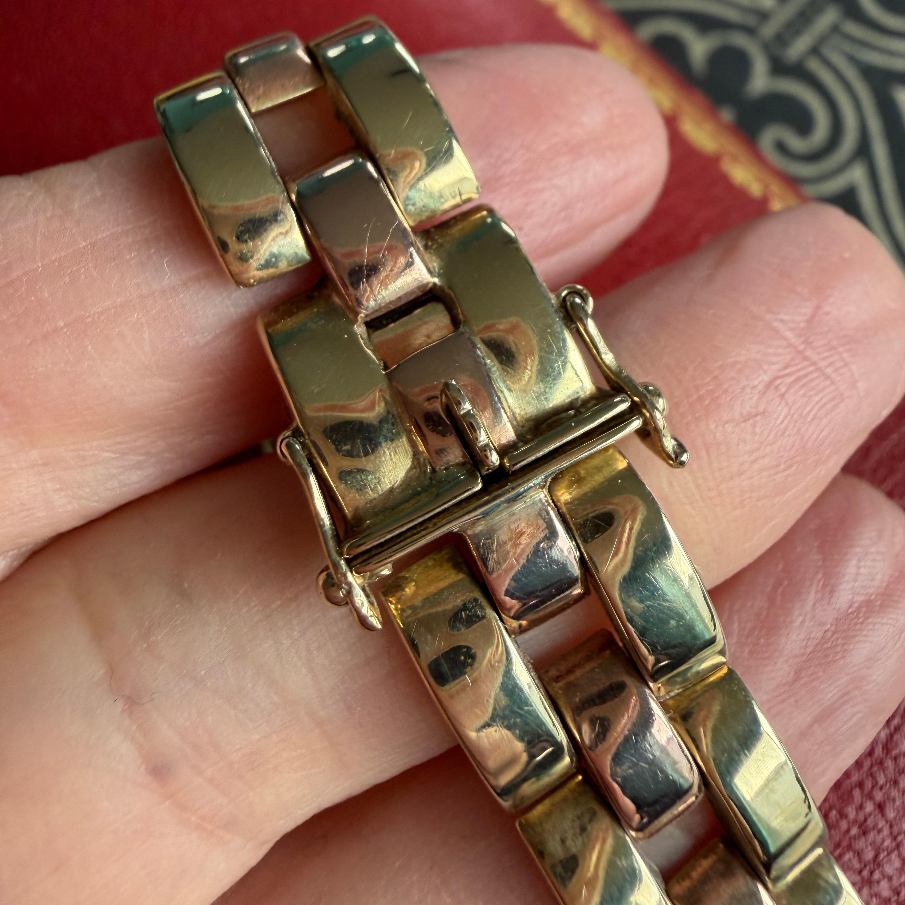 Raro reloj Art Decó 1938 Rolex Prince de oro macizo de 9 quilates Vintage en venta 11