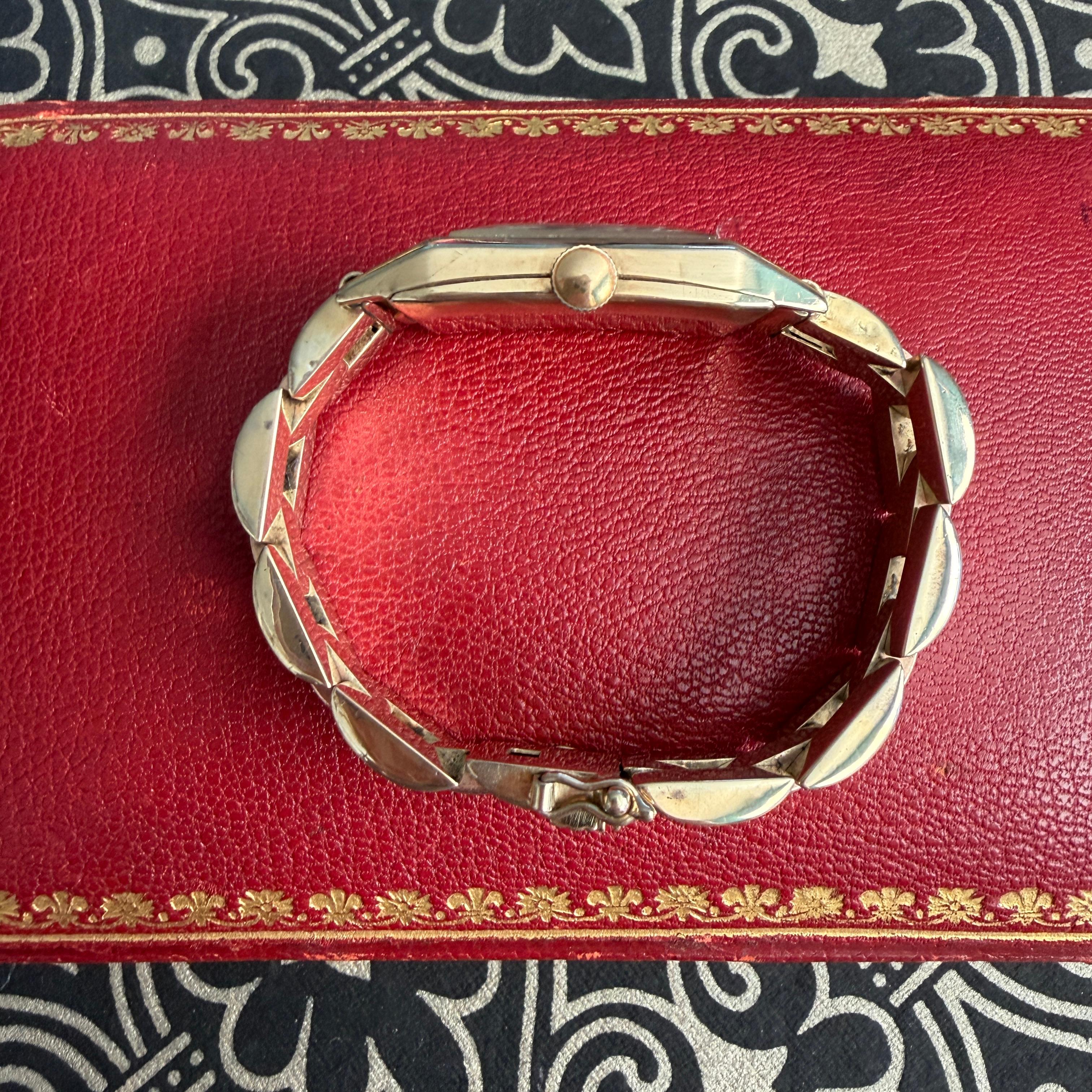 Raro reloj Art Decó 1938 Rolex Prince de oro macizo de 9 quilates Vintage en venta 5