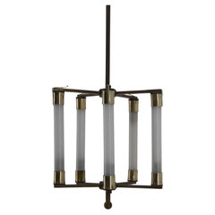 Rare Art Deco 5-Flamming Chandelier, 1920s
