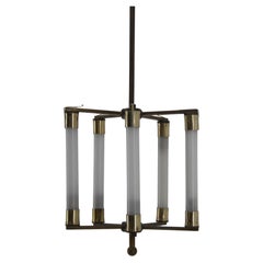 Rare Art Deco 5-Flamming Chandelier, 1920s