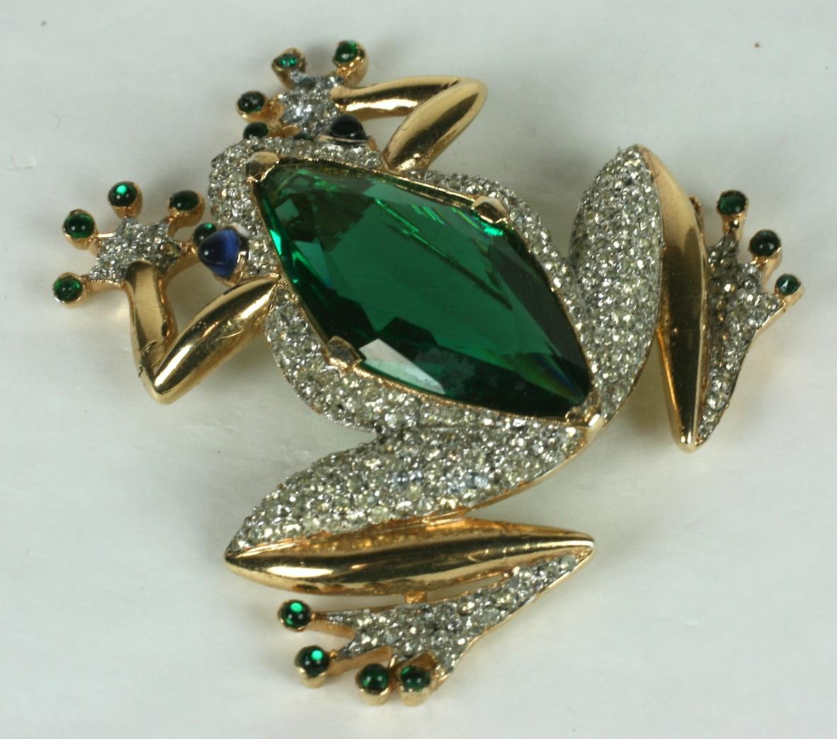 Raro Broche Rana Art Decó Alfred Phillipe Trifari en venta 2