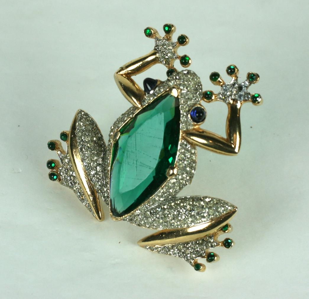 Rare Art Deco Alfred Phillipe Trifari Frog Brooch For Sale 1