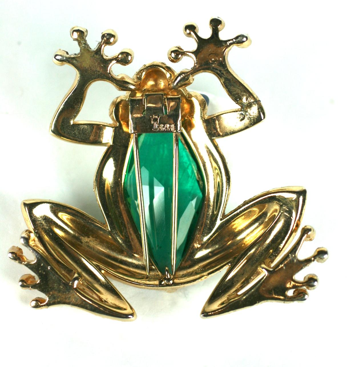 Rare Art Deco Alfred Phillipe Trifari Frog Brooch For Sale 2